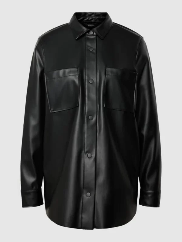 Großhandel 👍 Montego Blazer In Leder-Optik – Schwarz 🔥 3